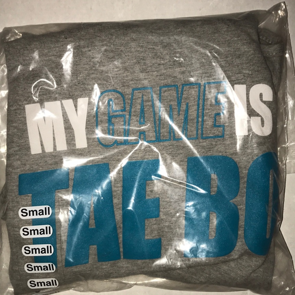 Tae Bo “MY GAME IS TAEBO” Grey Cut-Off Hoodie